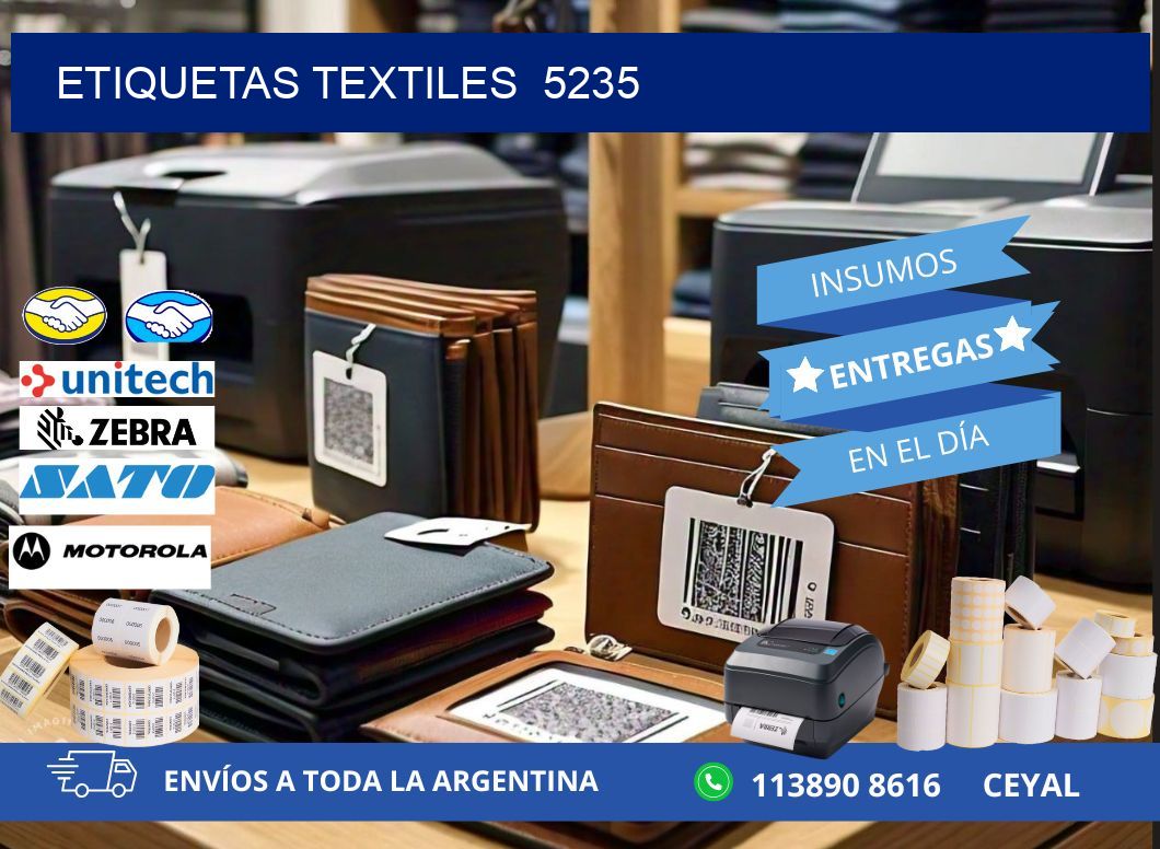 ETIQUETAS TEXTILES  5235