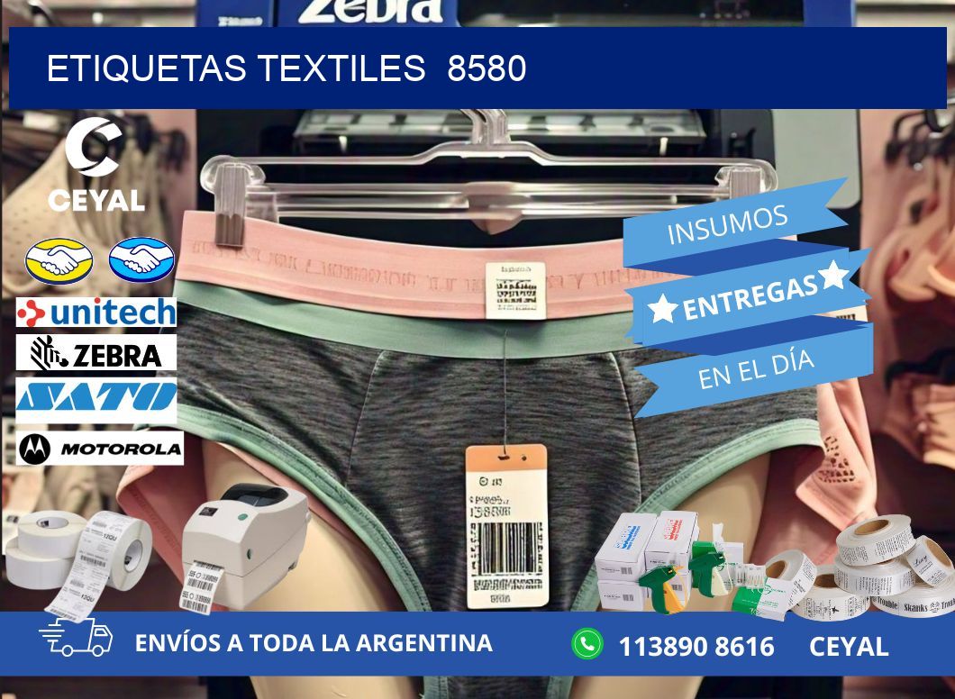 ETIQUETAS TEXTILES  8580