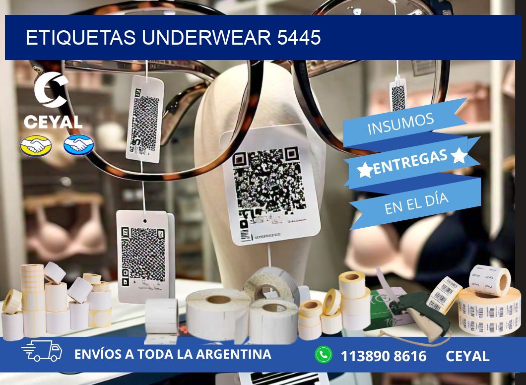 ETIQUETAS UNDERWEAR 5445