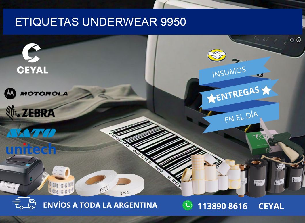 ETIQUETAS UNDERWEAR 9950