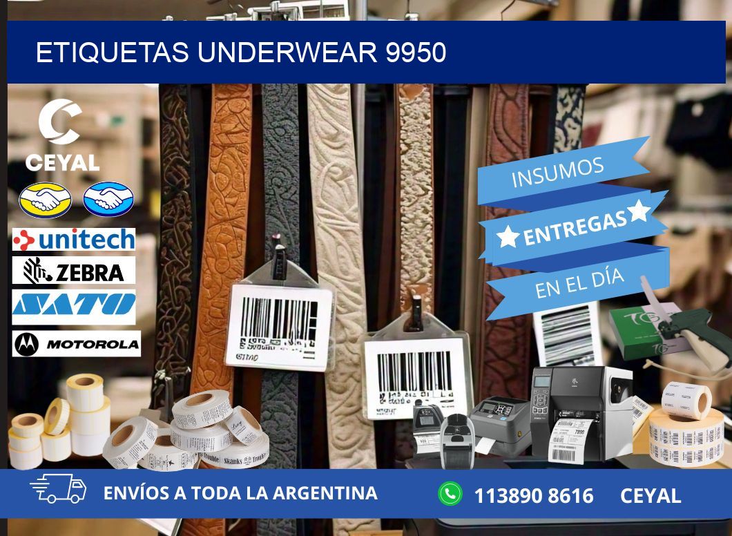 ETIQUETAS UNDERWEAR 9950