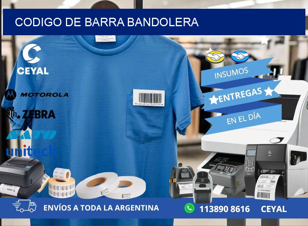 codigo de barra BANDOLERA