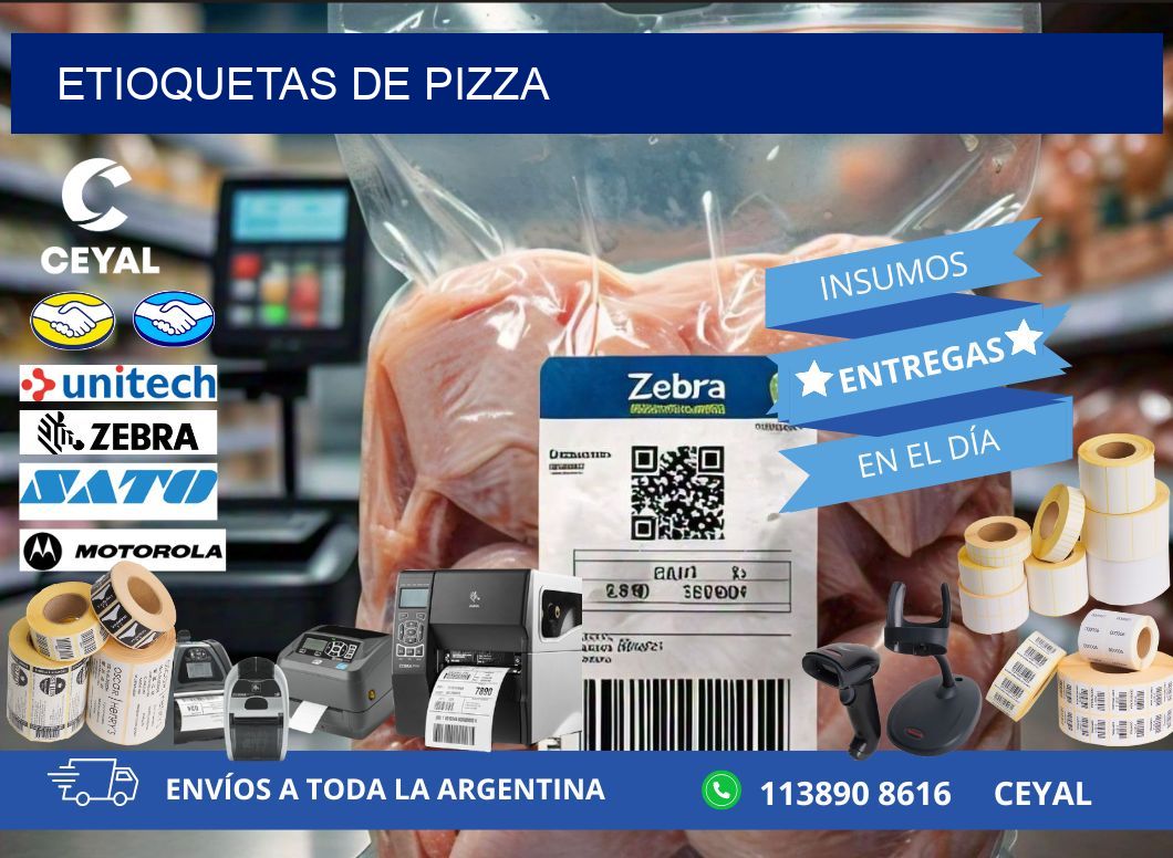 ETIOQUETAS DE PIZZA