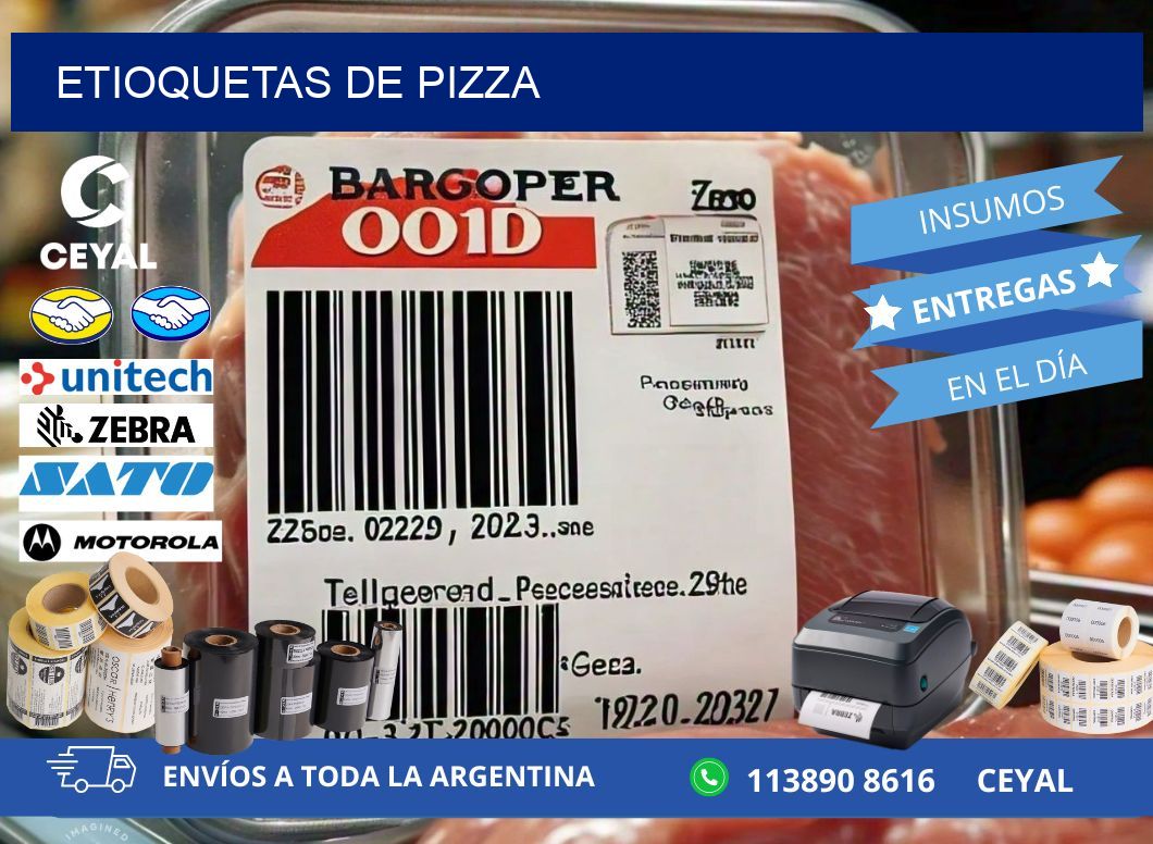 ETIOQUETAS DE PIZZA
