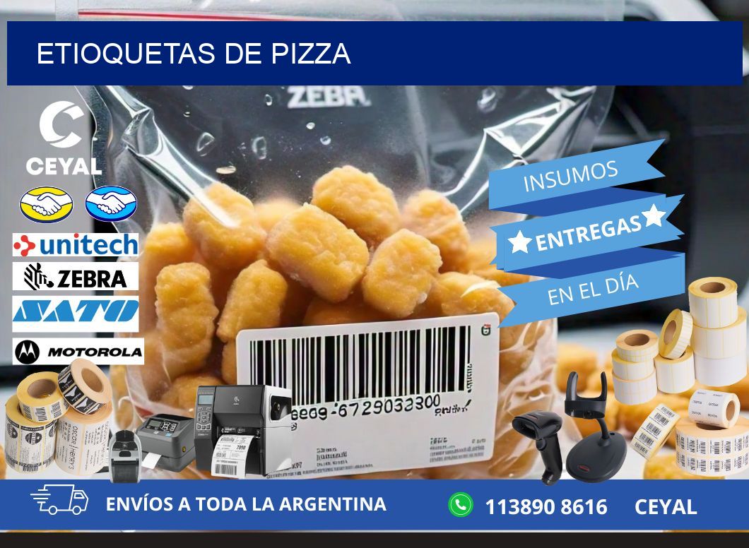 ETIOQUETAS DE PIZZA