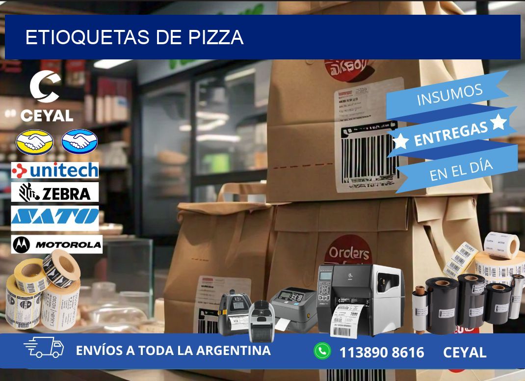 ETIOQUETAS DE PIZZA