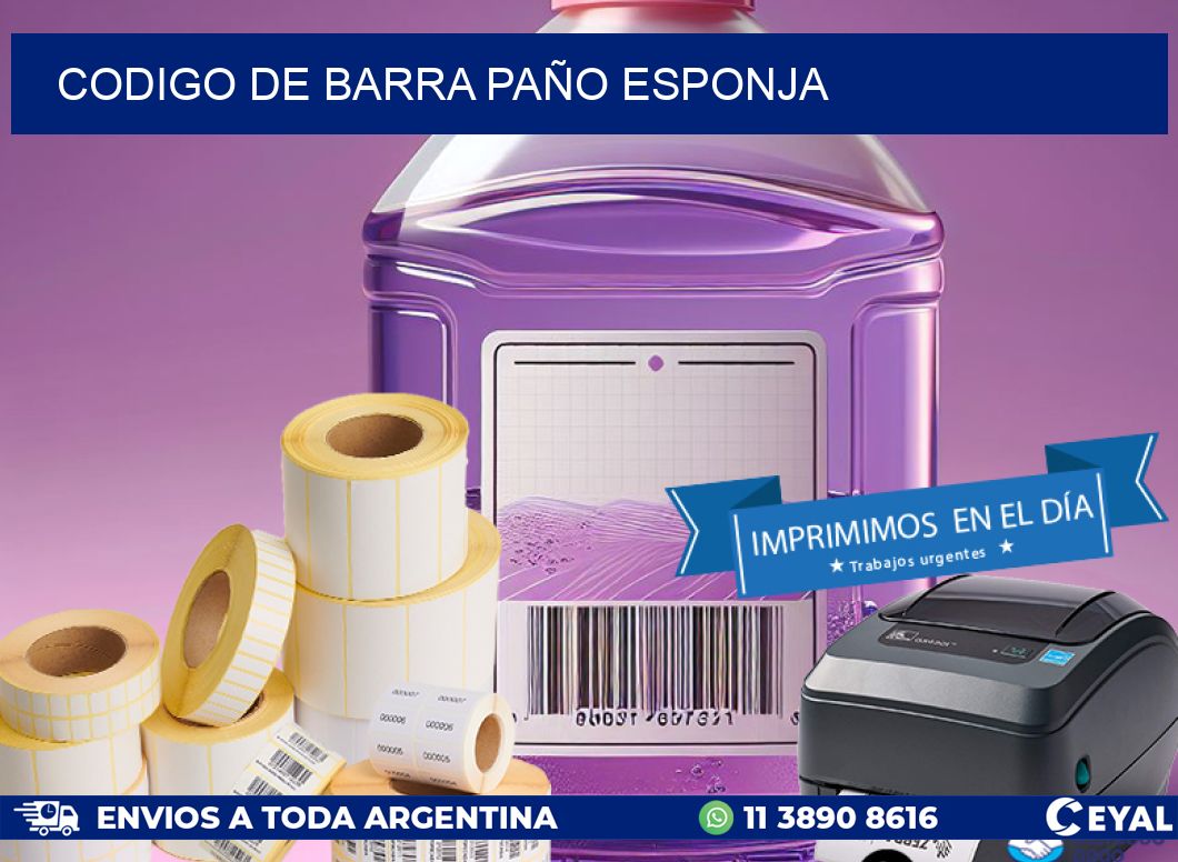 codigo de barra PAÑO ESPONJA