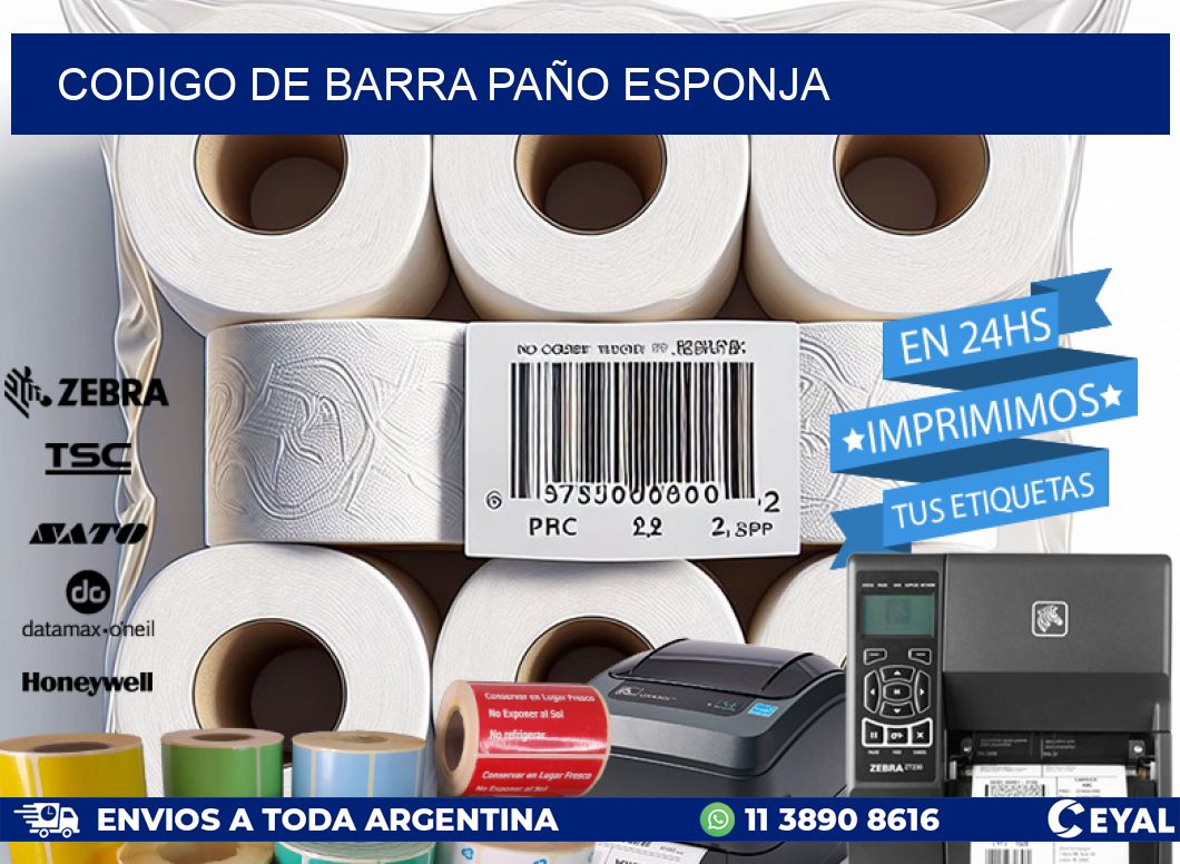 codigo de barra PAÑO ESPONJA