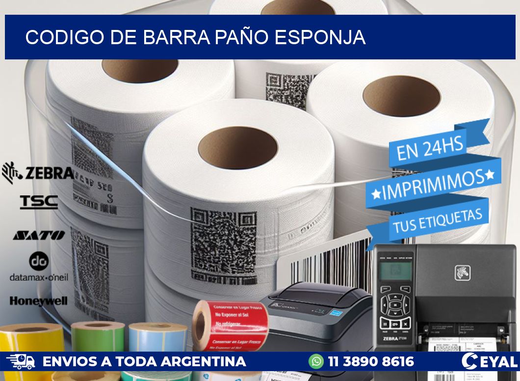 codigo de barra PAÑO ESPONJA