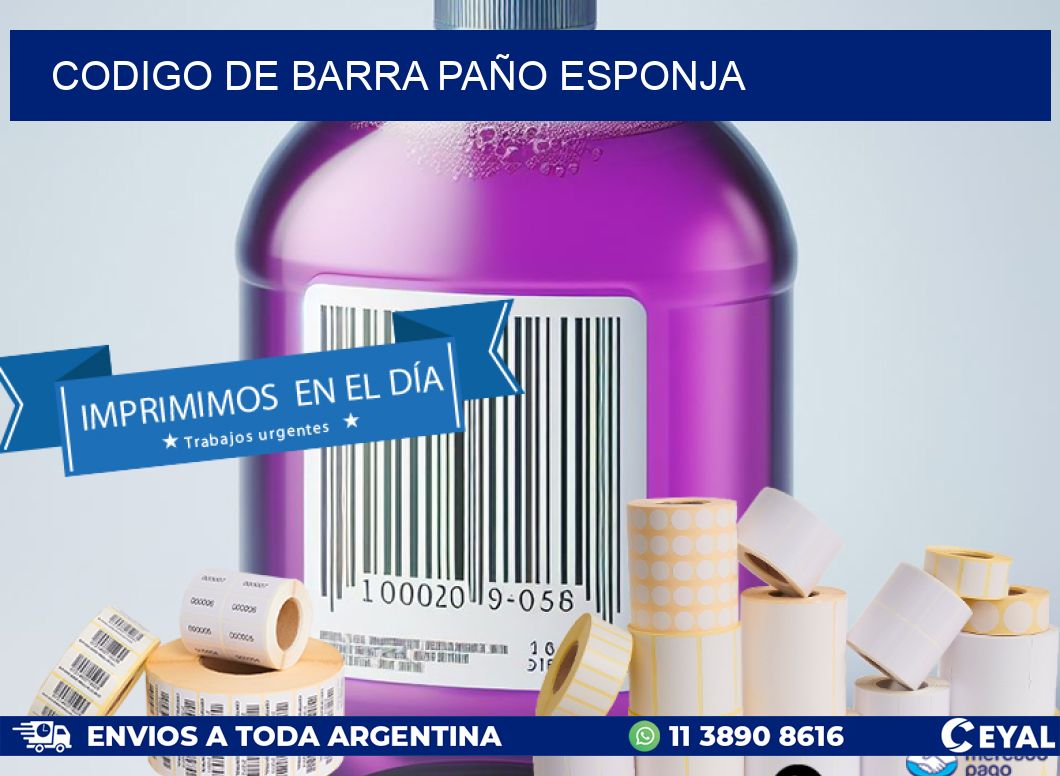 codigo de barra PAÑO ESPONJA