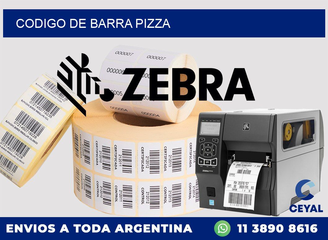 codigo de barra PIZZA