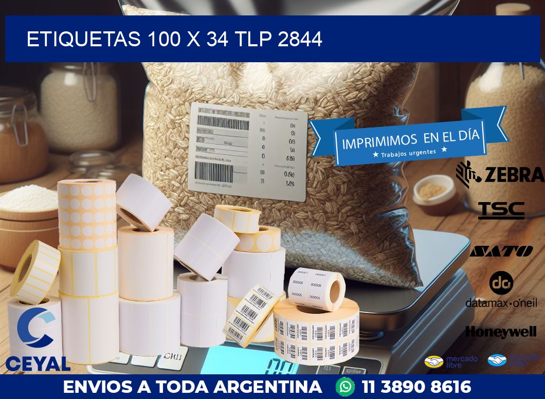 ETIQUETAS 100 x 34 TLP 2844