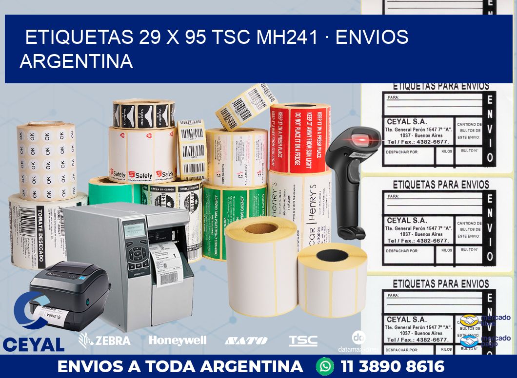 ETIQUETAS 29 x 95 TSC MH241 · ENVIOS ARGENTINA