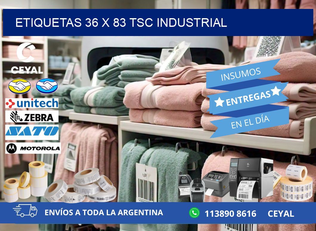 ETIQUETAS 36 x 83 TSC INDUSTRIAL