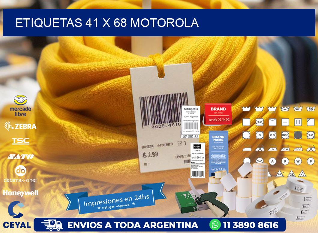 ETIQUETAS 41 x 68 MOTOROLA