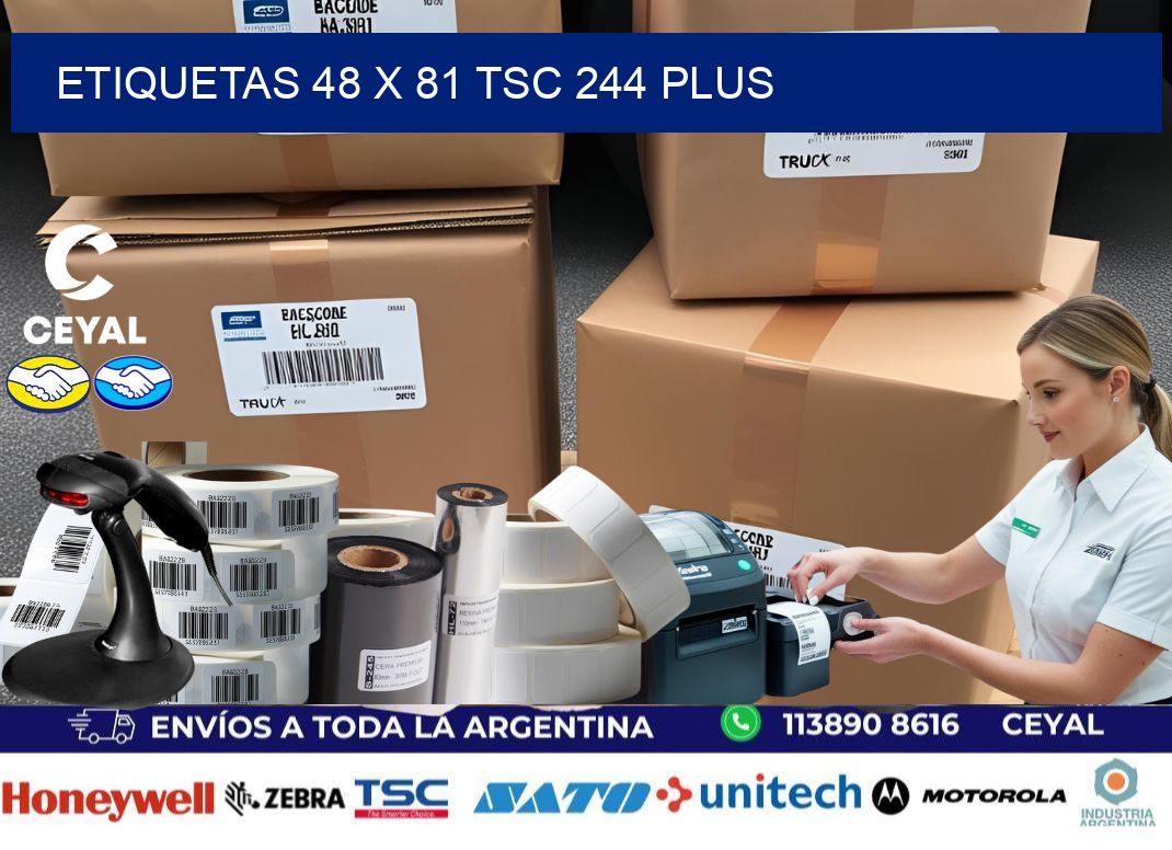 ETIQUETAS 48 x 81 TSC 244 PLUS
