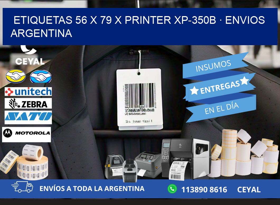 ETIQUETAS 56 x 79 X PRINTER XP-350B · ENVIOS ARGENTINA