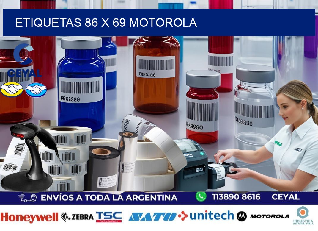 ETIQUETAS 86 x 69 MOTOROLA