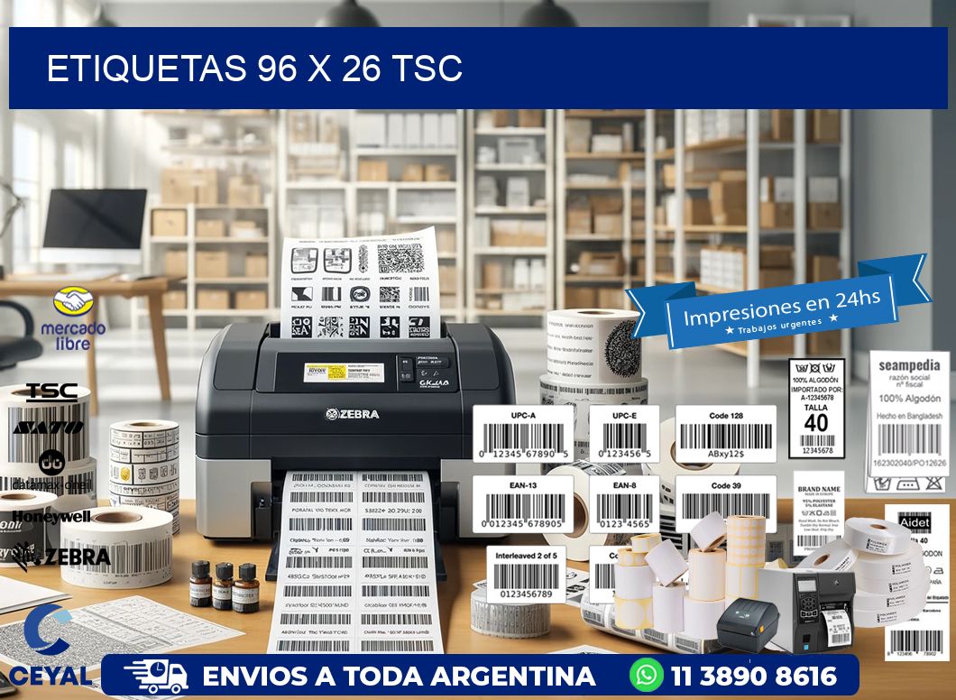 ETIQUETAS 96 x 26 TSC