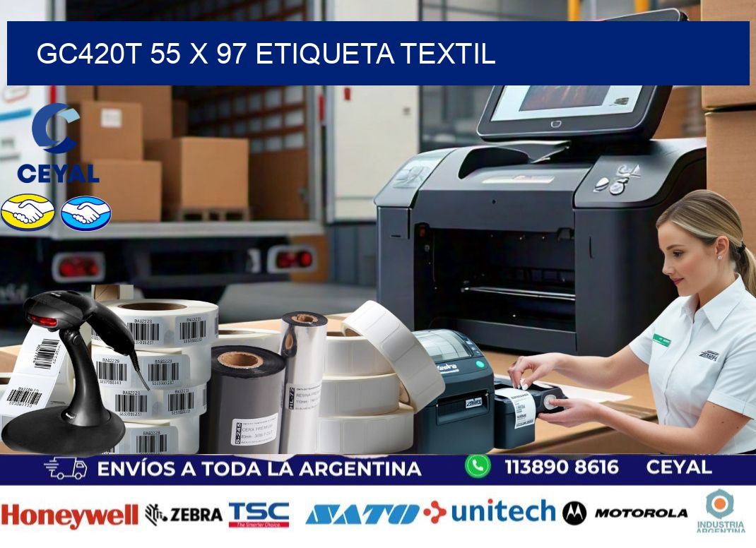 GC420T 55 x 97 ETIQUETA TEXTIL