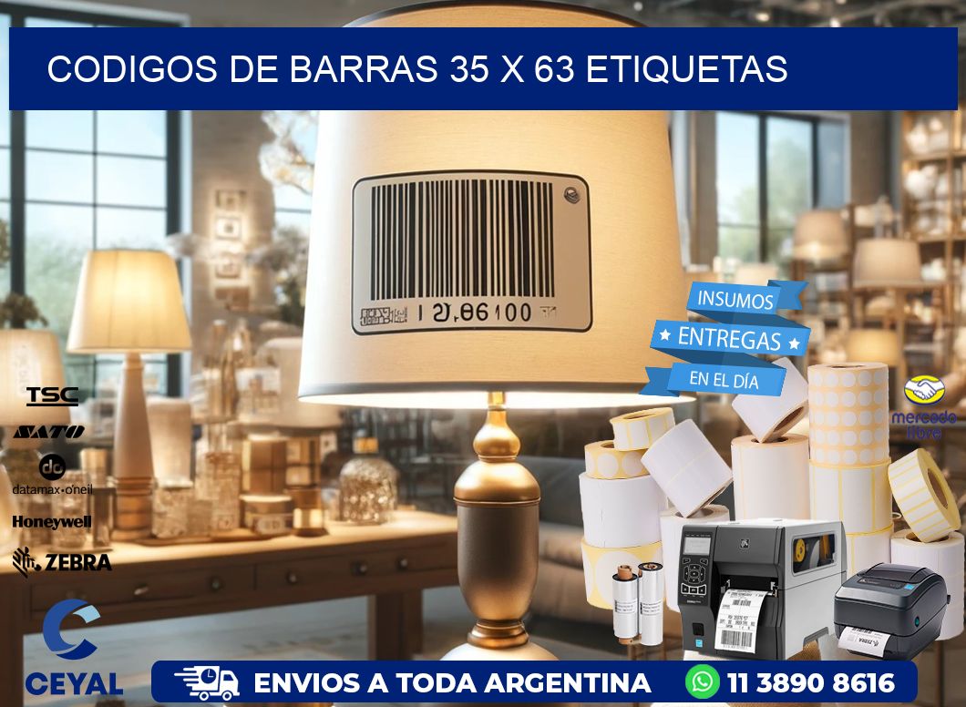 codigos de barras 35 x 63 etiquetas