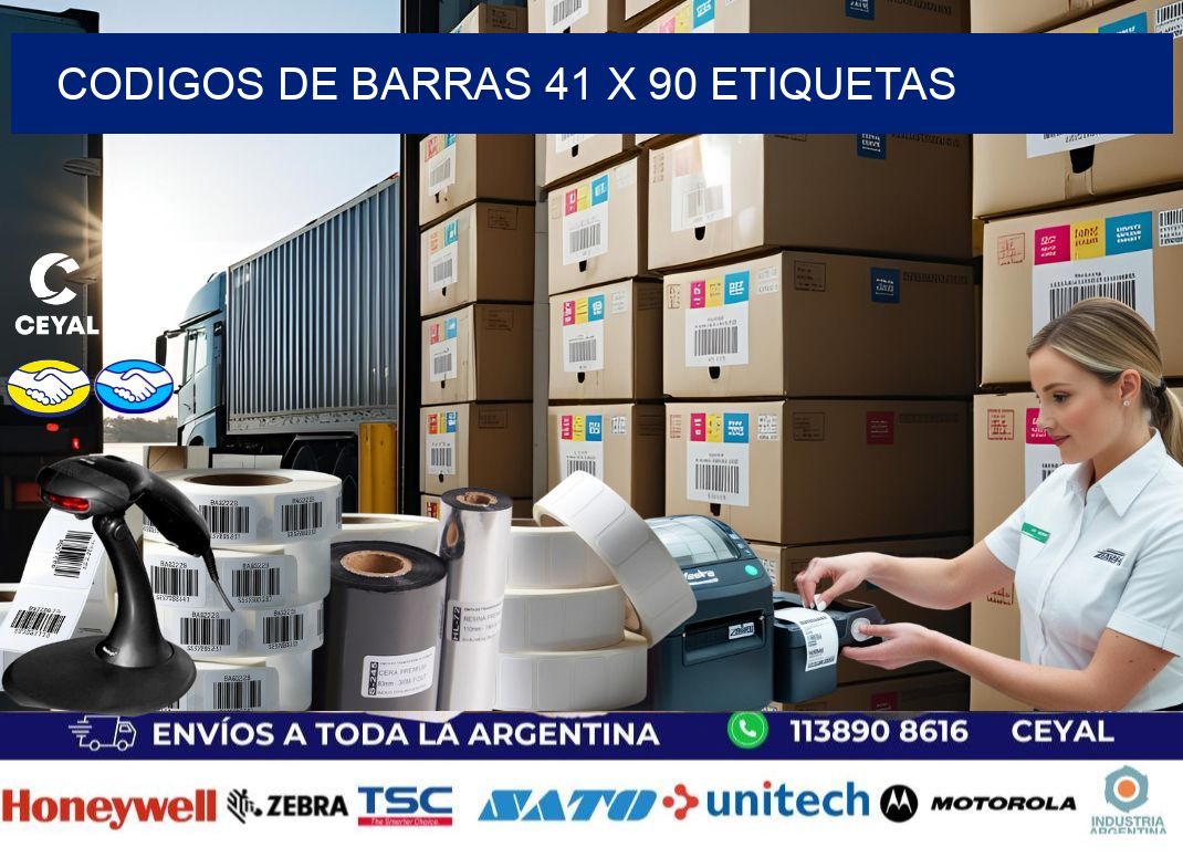 codigos de barras 41 x 90 etiquetas