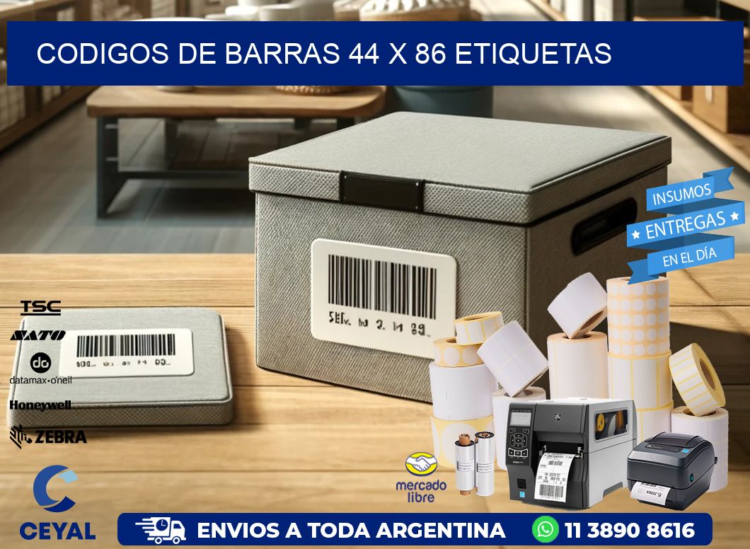 codigos de barras 44 x 86 etiquetas