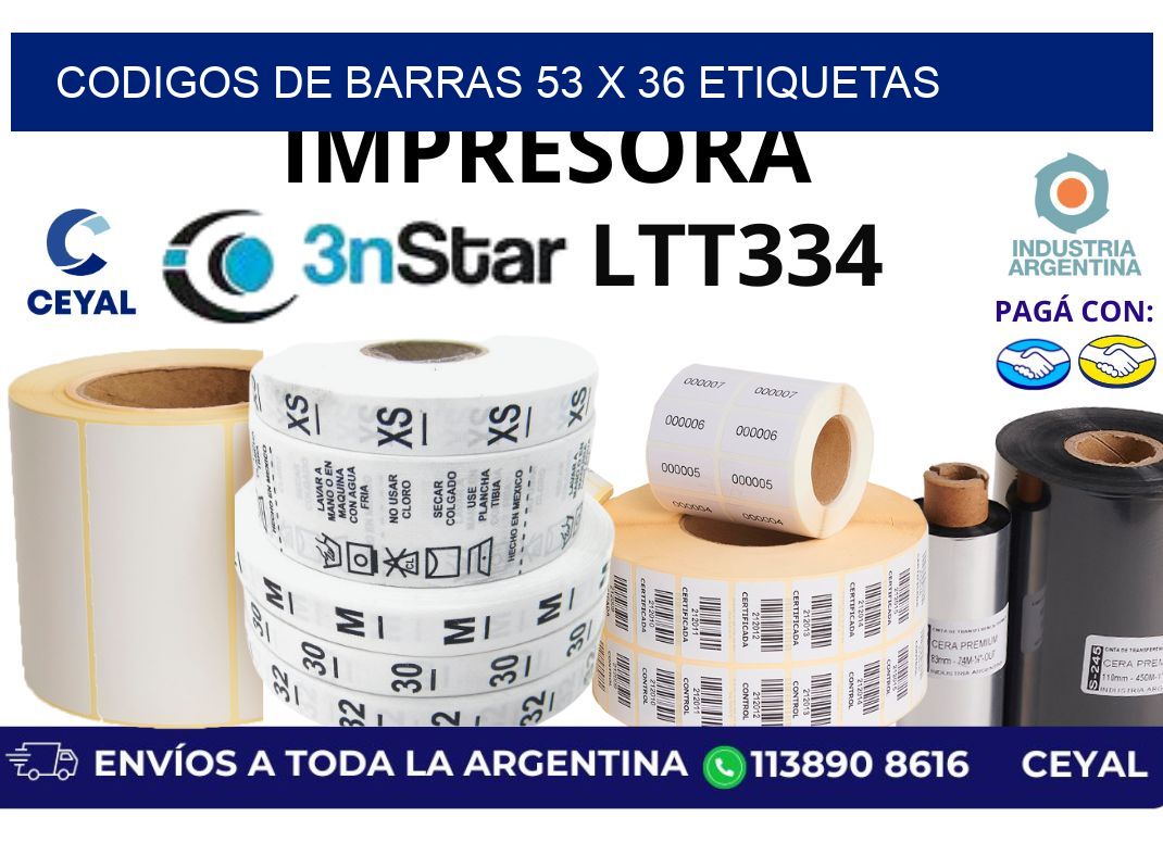 codigos de barras 53 x 36 etiquetas