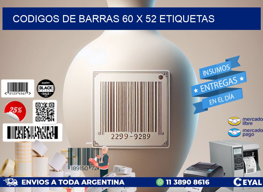 codigos de barras 60 x 52 etiquetas