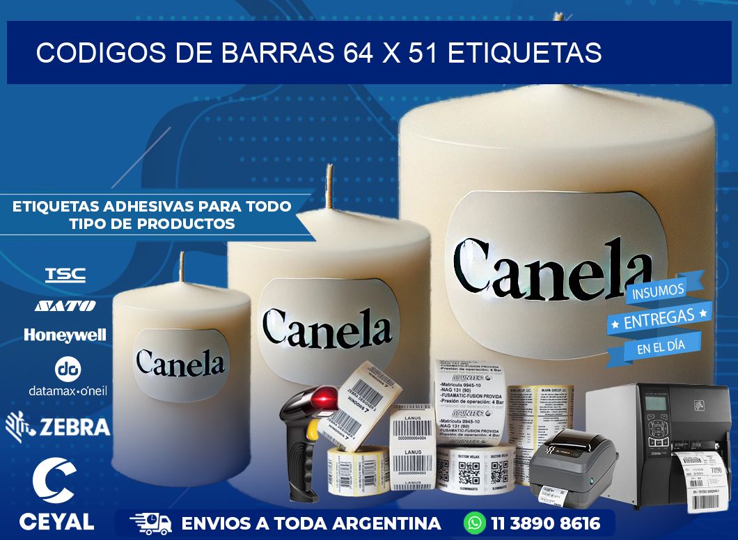 codigos de barras 64 x 51 etiquetas