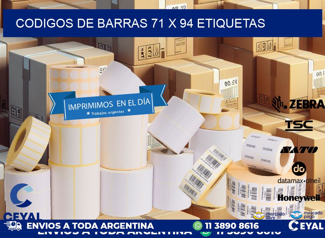 codigos de barras 71 x 94 etiquetas
