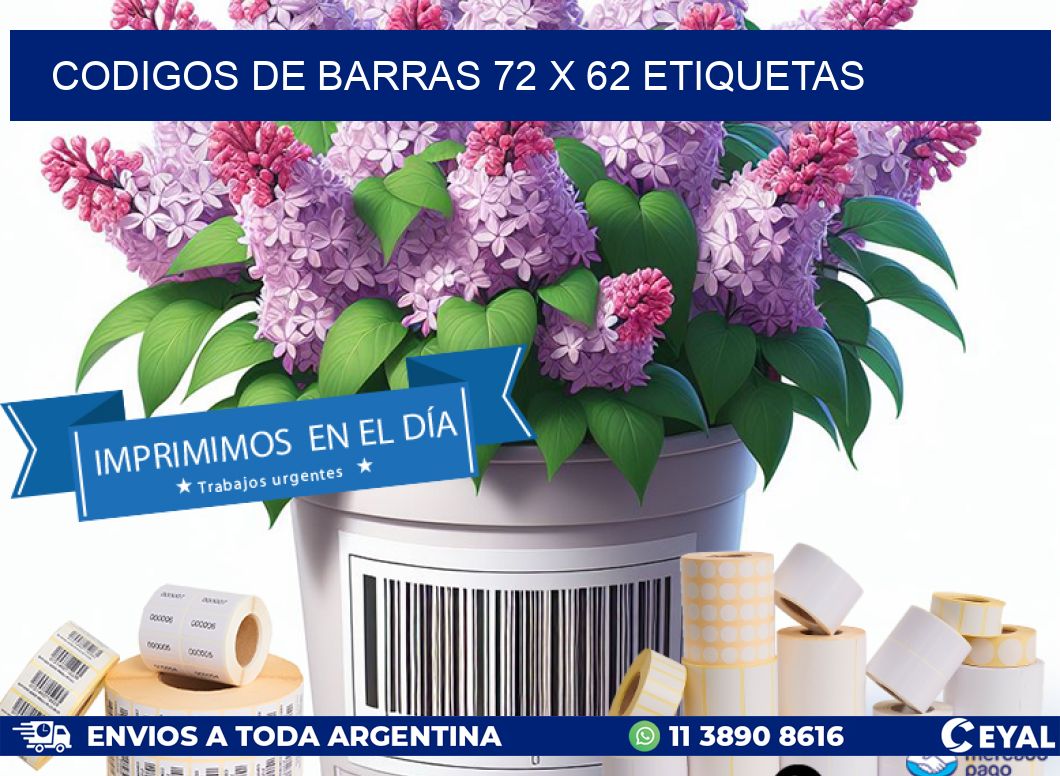 codigos de barras 72 x 62 etiquetas