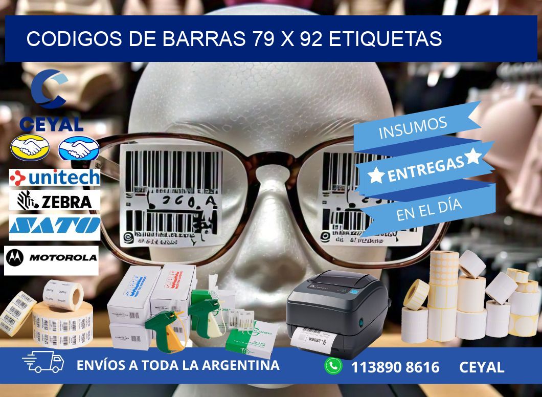 codigos de barras 79 x 92 etiquetas
