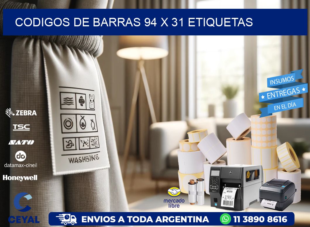 codigos de barras 94 x 31 etiquetas