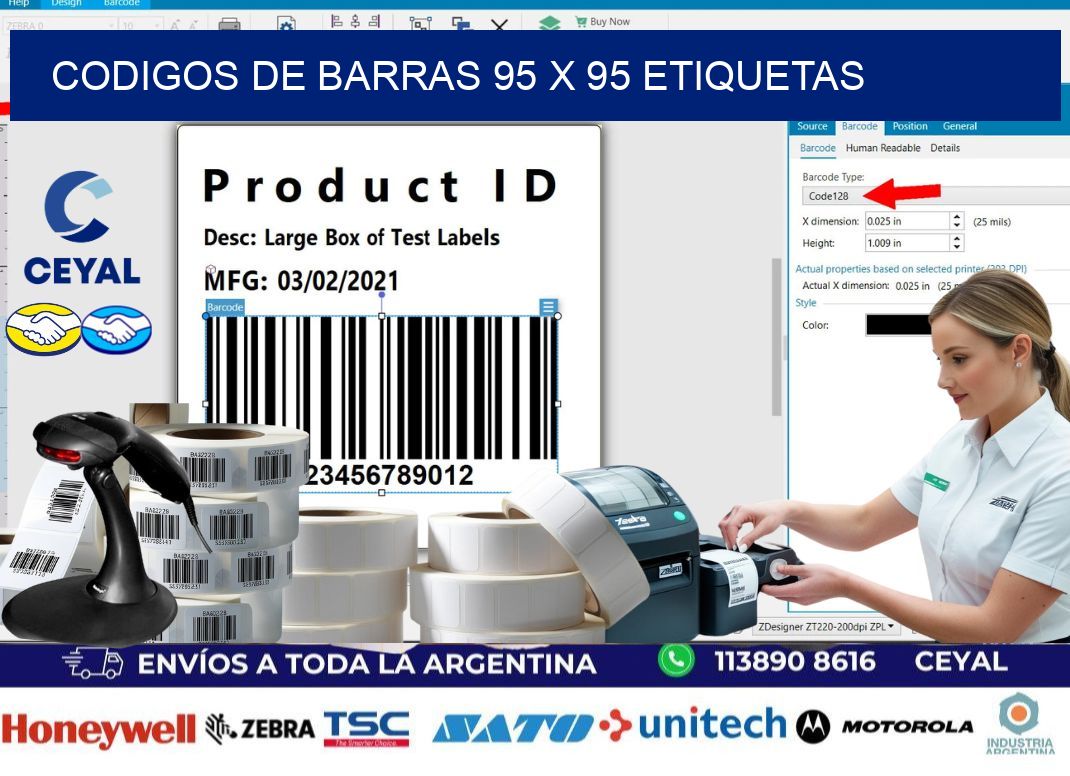 codigos de barras 95 x 95 etiquetas