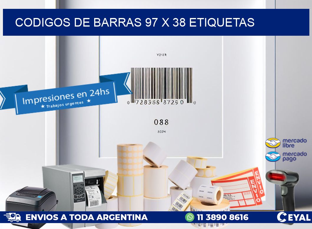 codigos de barras 97 x 38 etiquetas