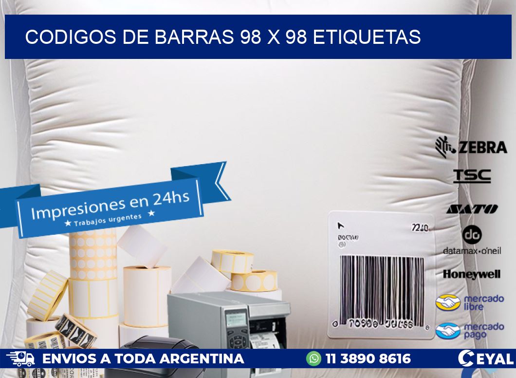 codigos de barras 98 x 98 etiquetas