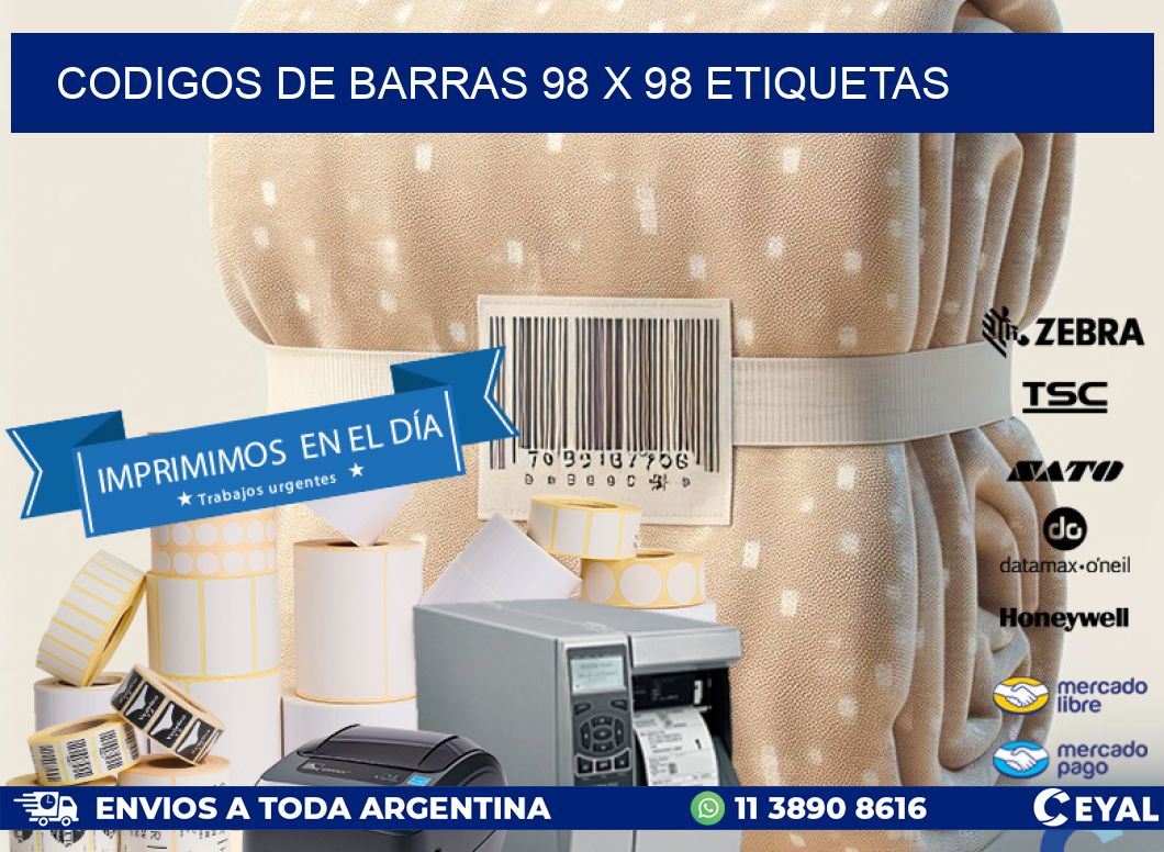 codigos de barras 98 x 98 etiquetas