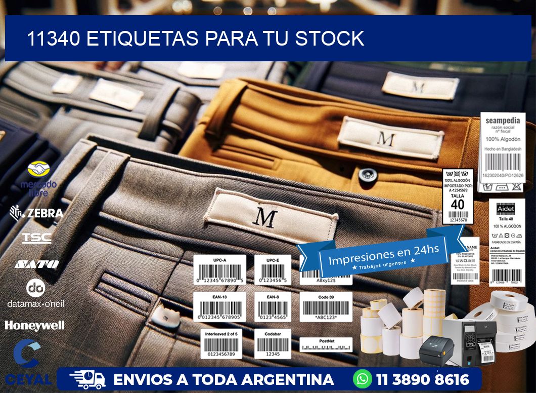 11340 etiquetas para tu stock