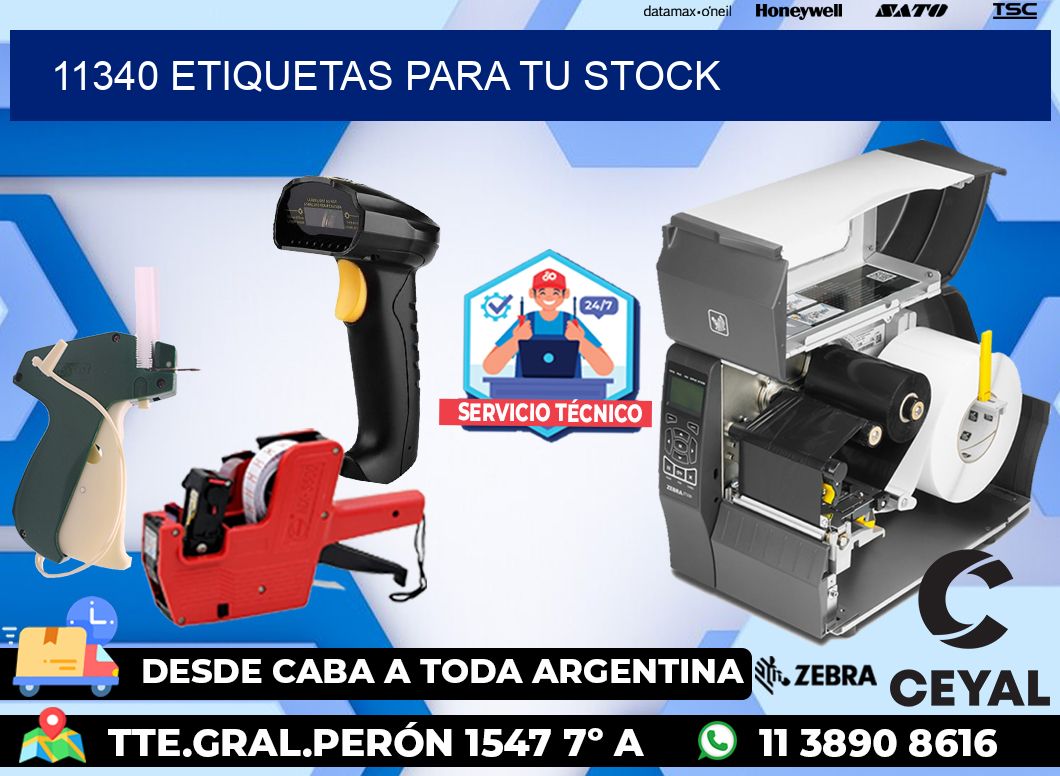 11340 etiquetas para tu stock