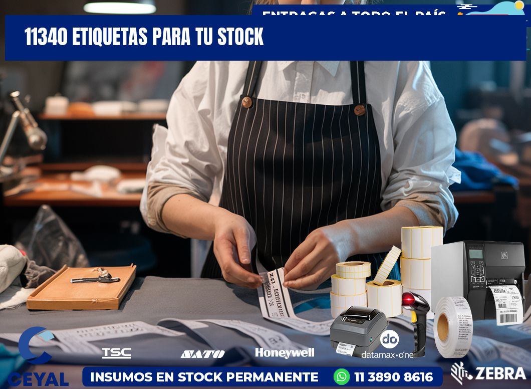 11340 etiquetas para tu stock