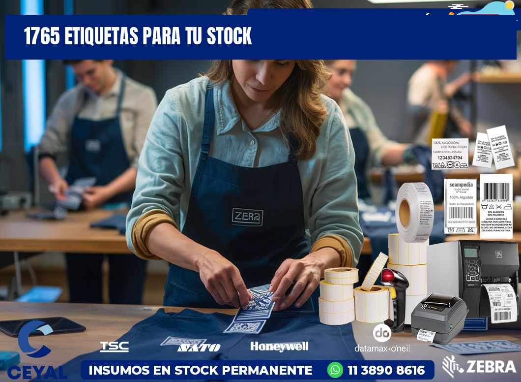 1765 etiquetas para tu stock