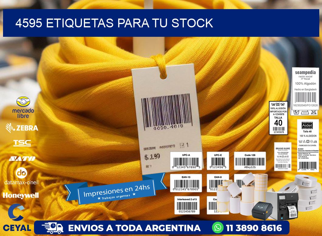 4595 etiquetas para tu stock