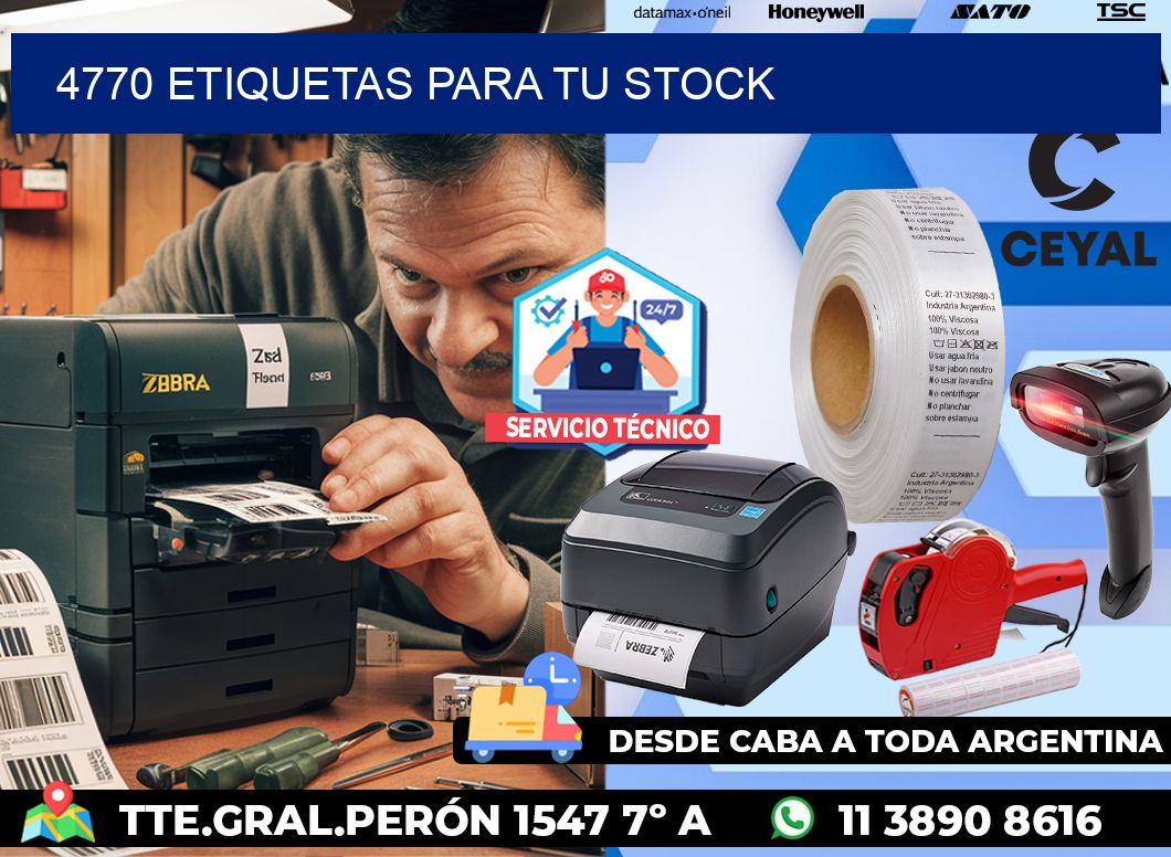 4770 etiquetas para tu stock