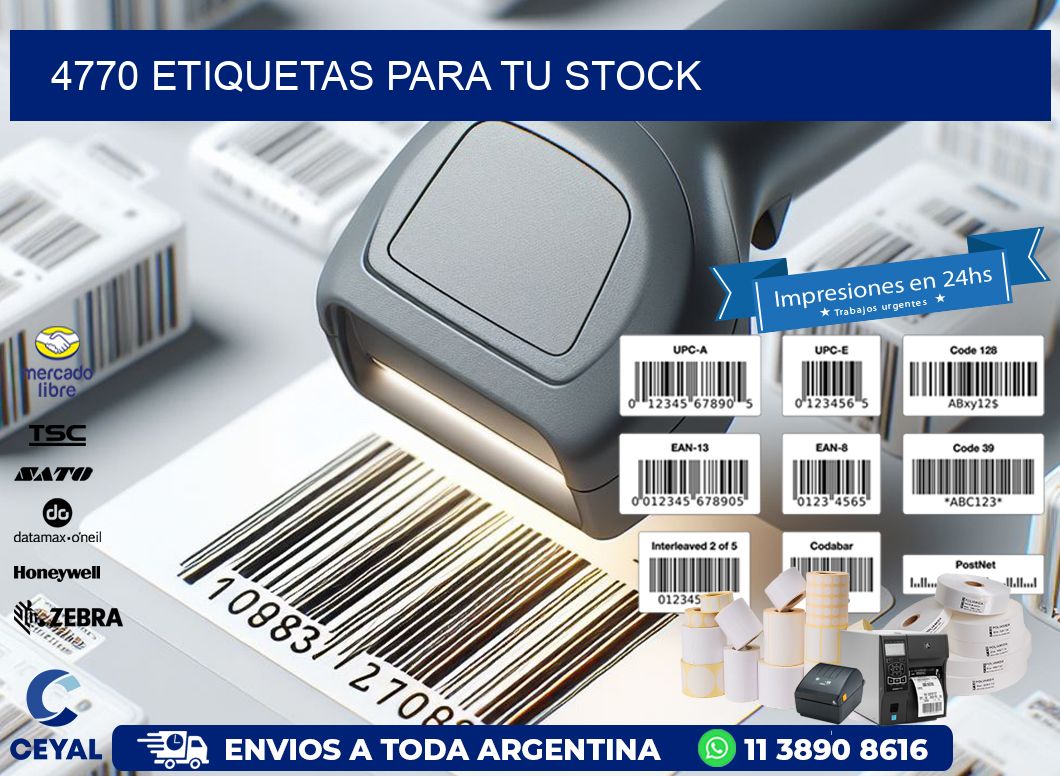 4770 etiquetas para tu stock