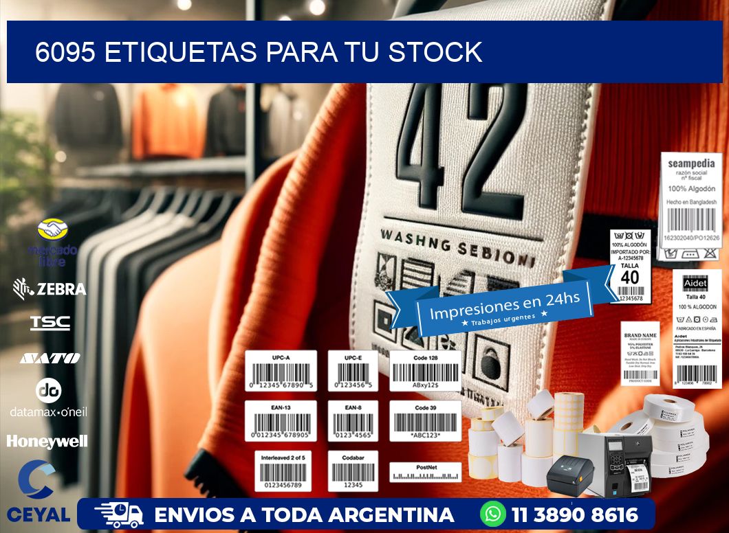6095 etiquetas para tu stock