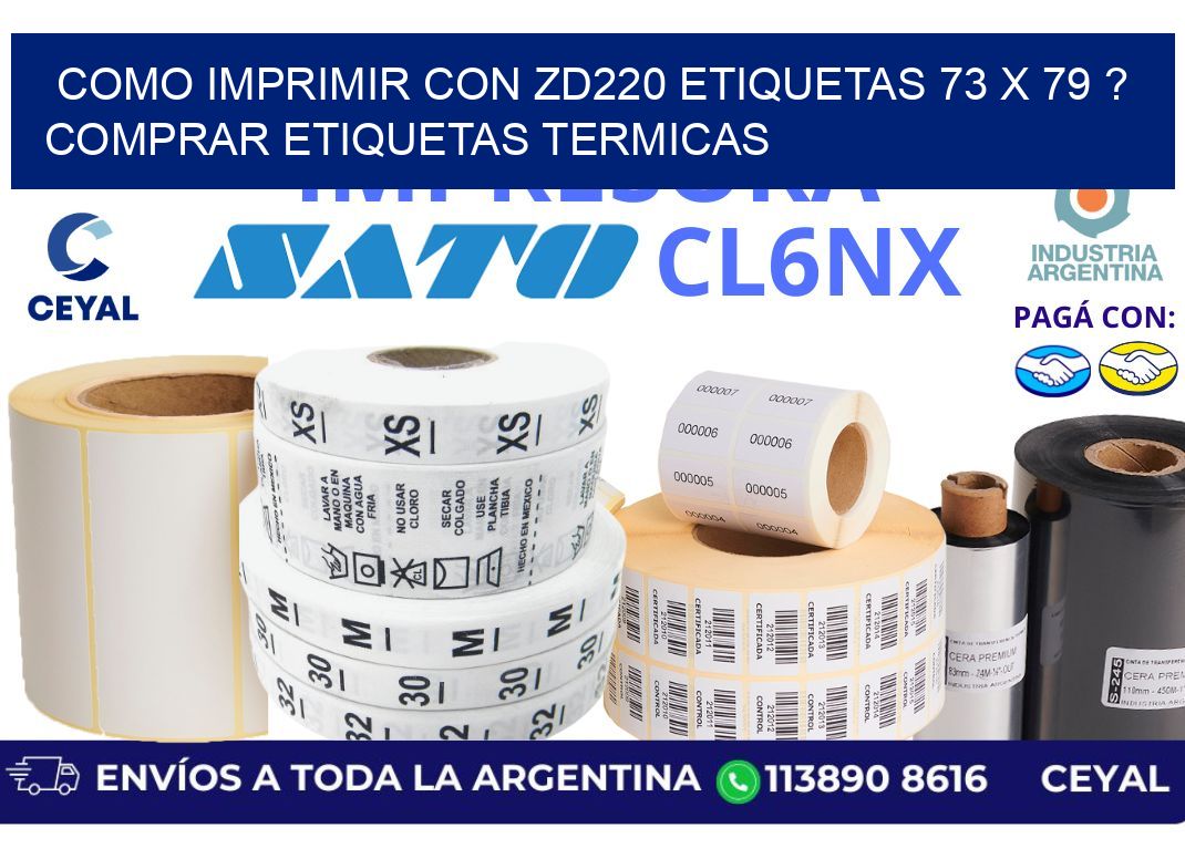 como imprimir con zd220 etiquetas 73 x 79 ? Comprar Etiquetas termicas