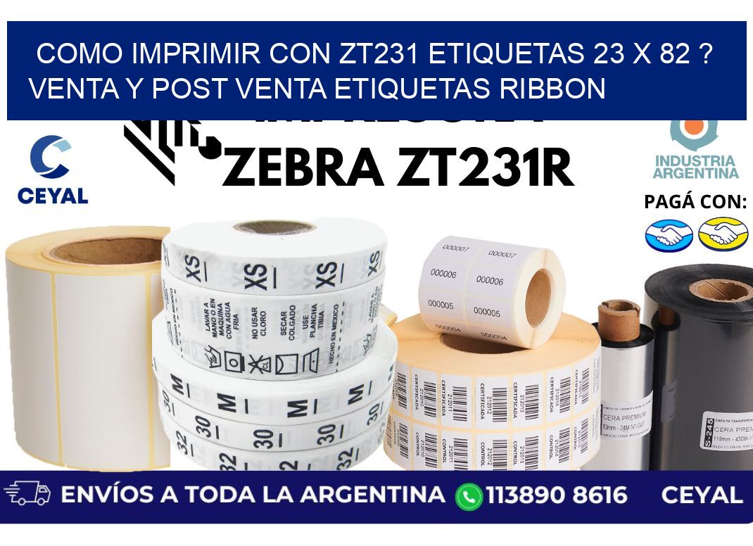 como imprimir con zt231 etiquetas 23 x 82 ? Venta y post venta etiquetas ribbon