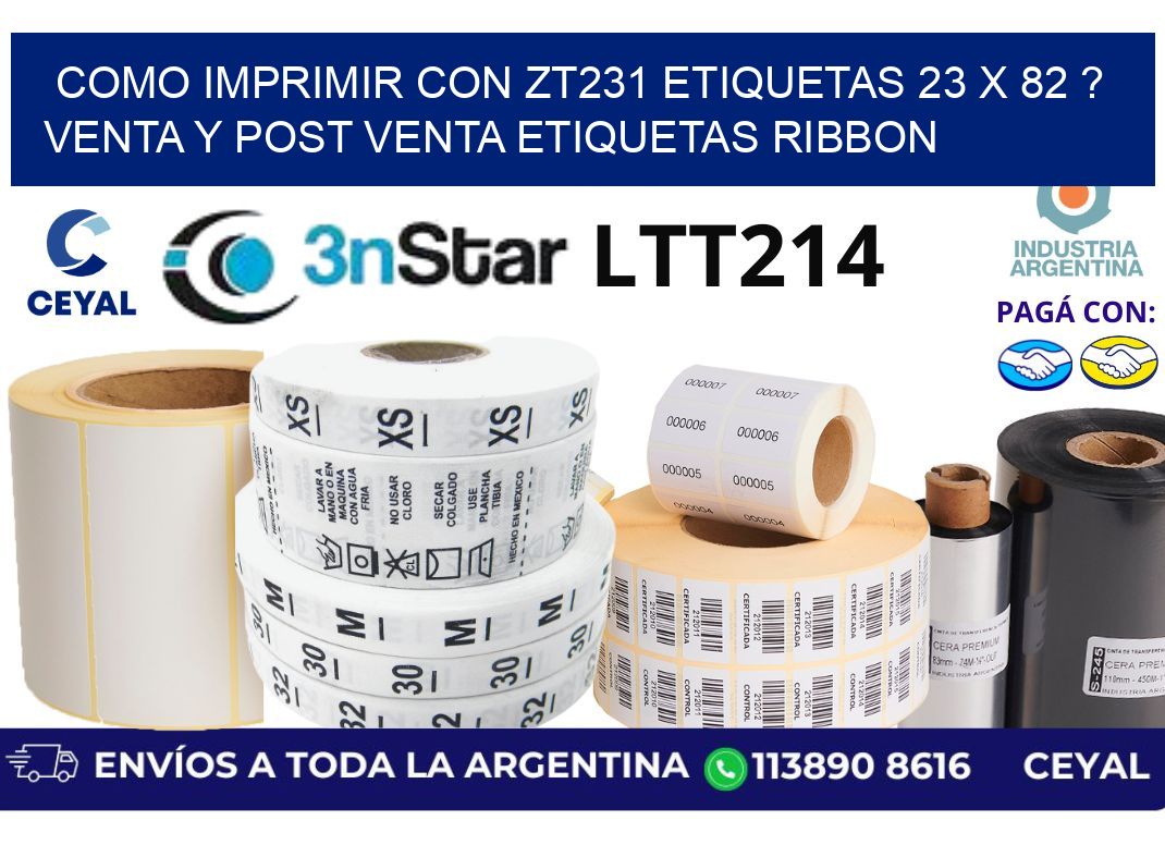 como imprimir con zt231 etiquetas 23 x 82 ? Venta y post venta etiquetas ribbon
