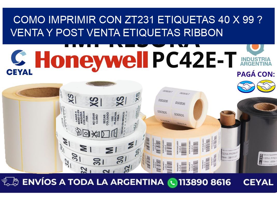como imprimir con zt231 etiquetas 40 x 99 ? Venta y post venta etiquetas ribbon